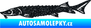 Samolepka Ryba 020 levá jeseter Ultra Metalic černá