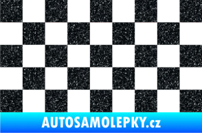 Samolepka Šachovnice 001 Ultra Metalic černá