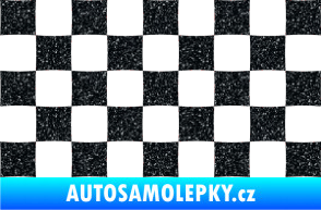 Samolepka Šachovnice 002 Ultra Metalic černá