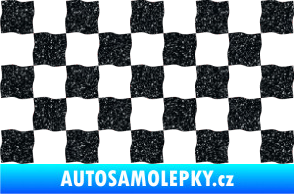 Samolepka Šachovnice 004 Ultra Metalic černá