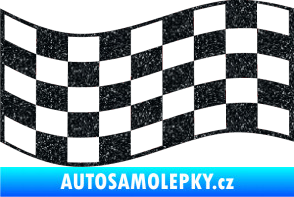 Samolepka Šachovnice 009 Ultra Metalic černá