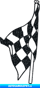 Samolepka Šachovnice 058 Ultra Metalic černá