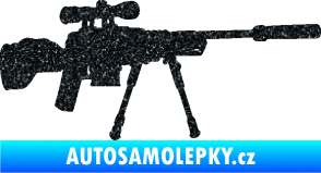 Samolepka Samopal 008 pravá Ultra Metalic černá