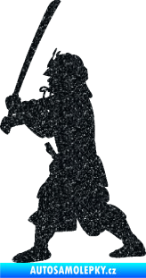 Samolepka Samuraj 001 levá Ultra Metalic černá