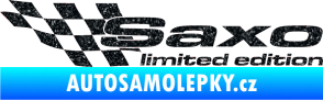Samolepka Saxo limited edition levá Ultra Metalic černá