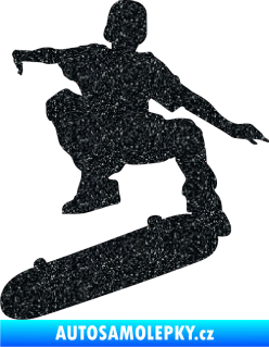 Samolepka Skateboard 004 levá Ultra Metalic černá