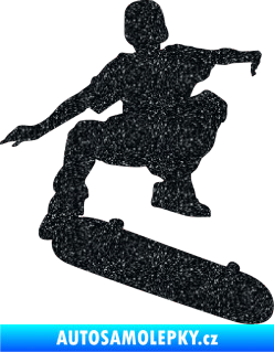 Samolepka Skateboard 004 pravá Ultra Metalic černá
