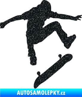 Samolepka Skateboard 005 pravá Ultra Metalic černá