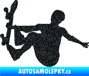 Samolepka Skateboard 008 levá Ultra Metalic černá