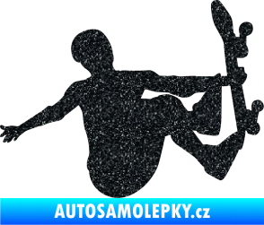 Samolepka Skateboard 008 pravá Ultra Metalic černá