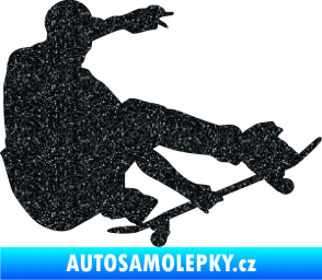 Samolepka Skateboard 009 pravá Ultra Metalic černá