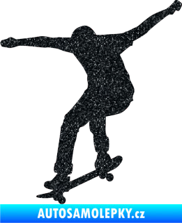 Samolepka Skateboard 011 levá Ultra Metalic černá
