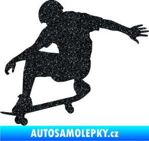Samolepka Skateboard 012 levá Ultra Metalic černá