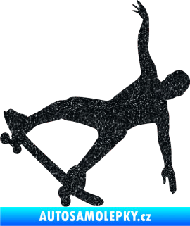 Samolepka Skateboard 013 levá Ultra Metalic černá