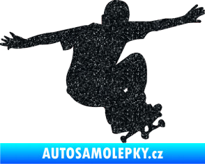 Samolepka Skateboard 014 pravá Ultra Metalic černá