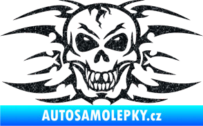 Samolepka Skeleton - lebka Ultra Metalic černá