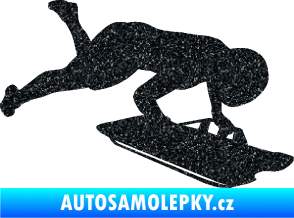 Samolepka Skeleton 002 pravá Ultra Metalic černá