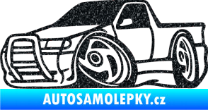 Samolepka Škoda Felicia korba karikatura levá Ultra Metalic černá