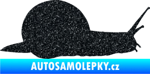 Samolepka Šnek 001 pravá Ultra Metalic černá