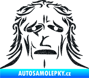 Samolepka Sněžný muž Ultra Metalic černá