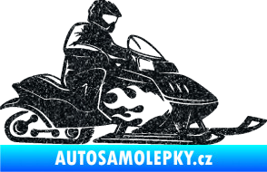 Samolepka Sněžný skútr pravá Ultra Metalic černá