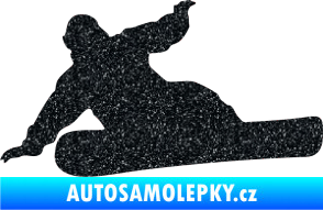 Samolepka Snowboard 001 levá Ultra Metalic černá