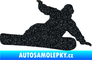 Samolepka Snowboard 001 pravá Ultra Metalic černá