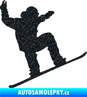 Samolepka Snowboard 003 pravá Ultra Metalic černá