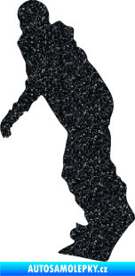Samolepka Snowboard 005 levá Ultra Metalic černá