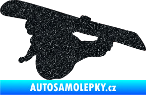 Samolepka Snowboard 007 levá Ultra Metalic černá