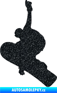 Samolepka Snowboard 012 levá Ultra Metalic černá