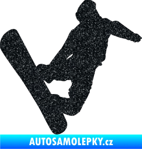 Samolepka Snowboard 020 pravá Ultra Metalic černá