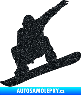 Samolepka Snowboard 021 levá Ultra Metalic černá