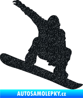Samolepka Snowboard 021 pravá Ultra Metalic černá