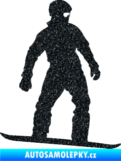 Samolepka Snowboard 024 pravá Ultra Metalic černá