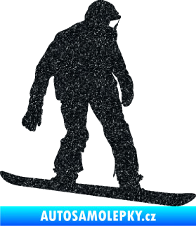 Samolepka Snowboard 027 pravá Ultra Metalic černá