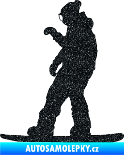 Samolepka Snowboard 028 levá Ultra Metalic černá