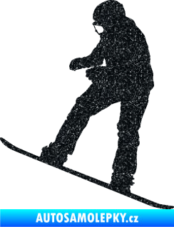 Samolepka Snowboard 030 levá Ultra Metalic černá