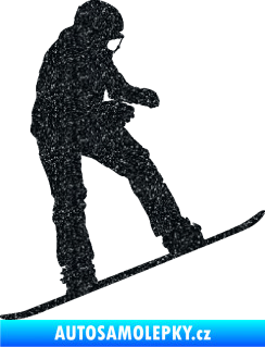 Samolepka Snowboard 030 pravá Ultra Metalic černá
