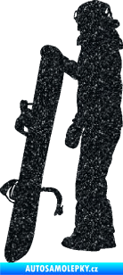 Samolepka Snowboard 032 levá Ultra Metalic černá