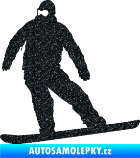 Samolepka Snowboard 034 levá Ultra Metalic černá