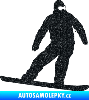 Samolepka Snowboard 034 pravá Ultra Metalic černá