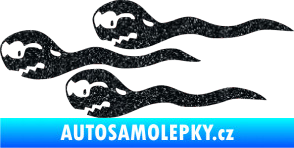 Samolepka Spermie levá Ultra Metalic černá