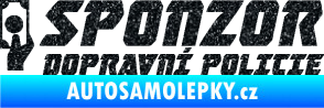 Samolepka Sponzor dopravní policie 004 Ultra Metalic černá