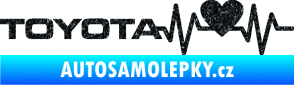 Samolepka Srdeční tep 023 levá toyota Ultra Metalic černá
