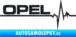 Samolepka Srdeční tep 036 levá Opel Ultra Metalic černá