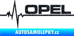 Samolepka Srdeční tep 036 pravá Opel Ultra Metalic černá