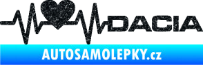 Samolepka Srdeční tep 045 pravá Dacia Ultra Metalic černá