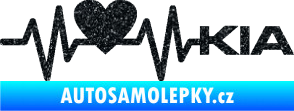 Samolepka Srdeční tep 048 pravá Kia Ultra Metalic černá
