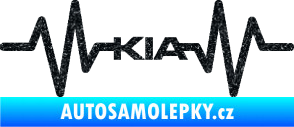 Samolepka Srdeční tep 049 Kia Ultra Metalic černá